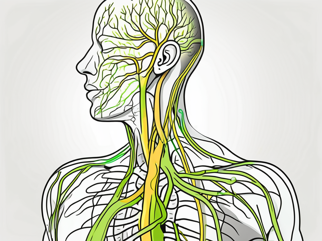 The vagus nerve in the human body