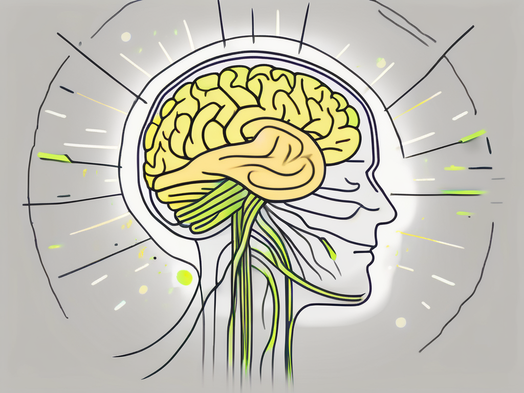 A vagus nerve stimulator device connected to a symbolic brain