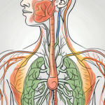 The vagus nerve in relation to the digestive system