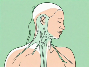 An ice pack gently resting on the neck area