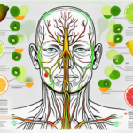 The vagus nerve highlighted within a stylized