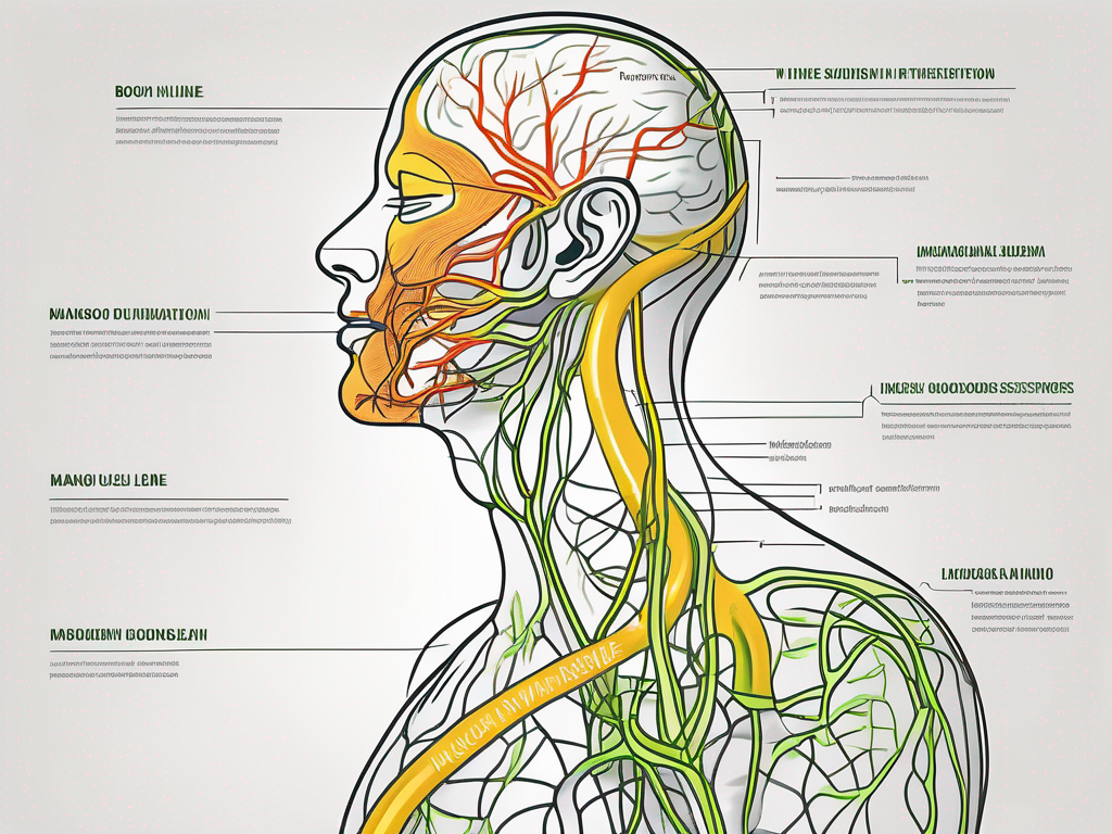 The vagus nerve in the neck