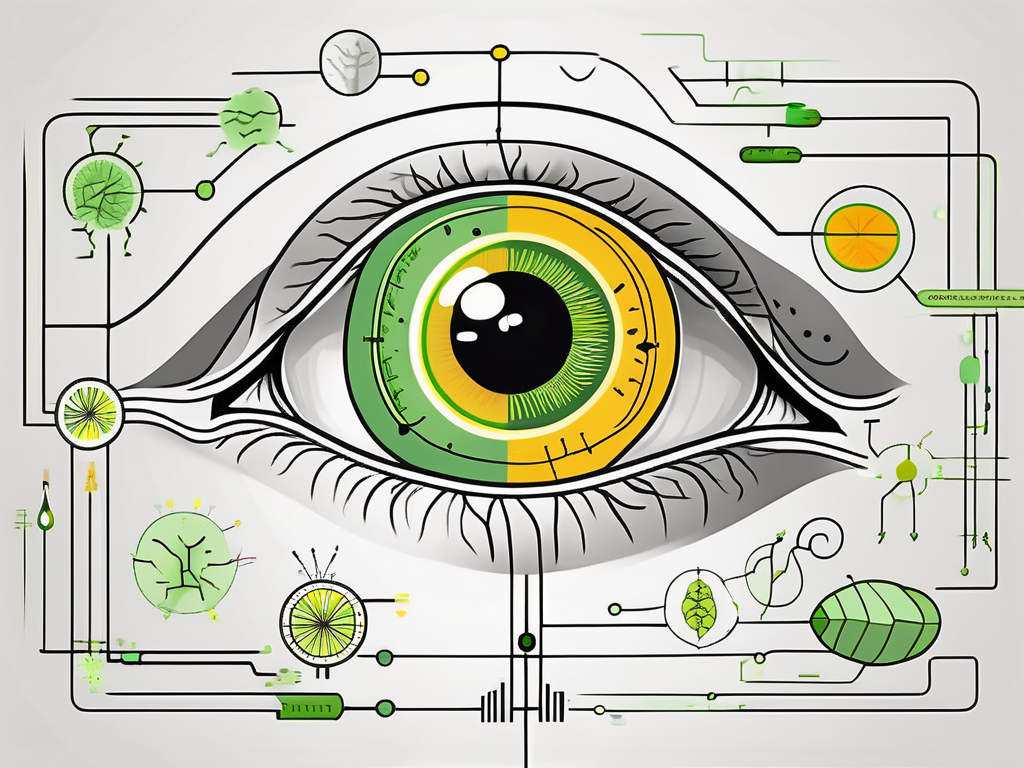 The human eye connected to the vagus nerve