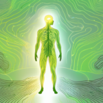 A human silhouette in a serene environment