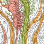 The vagus nerve in relation to the digestive system