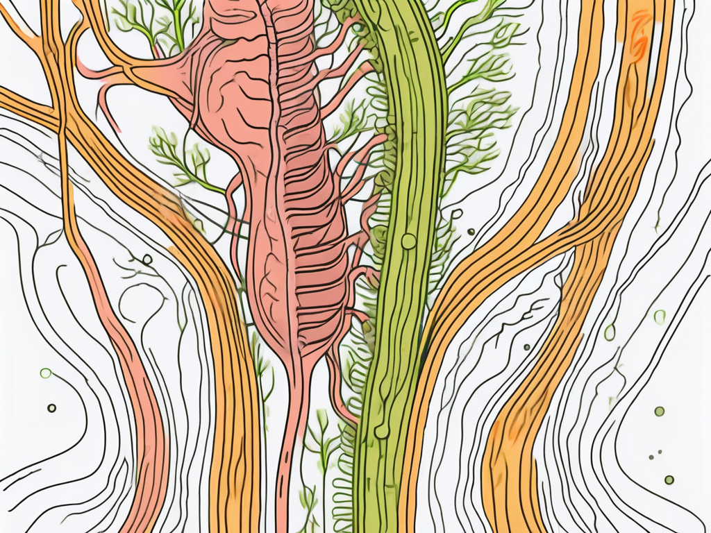 The vagus nerve in relation to the digestive system