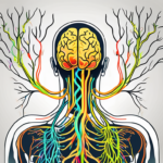 The vagus nerve in a human body