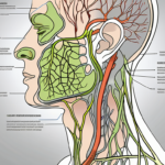 The human neck showing the vagus nerve in detail