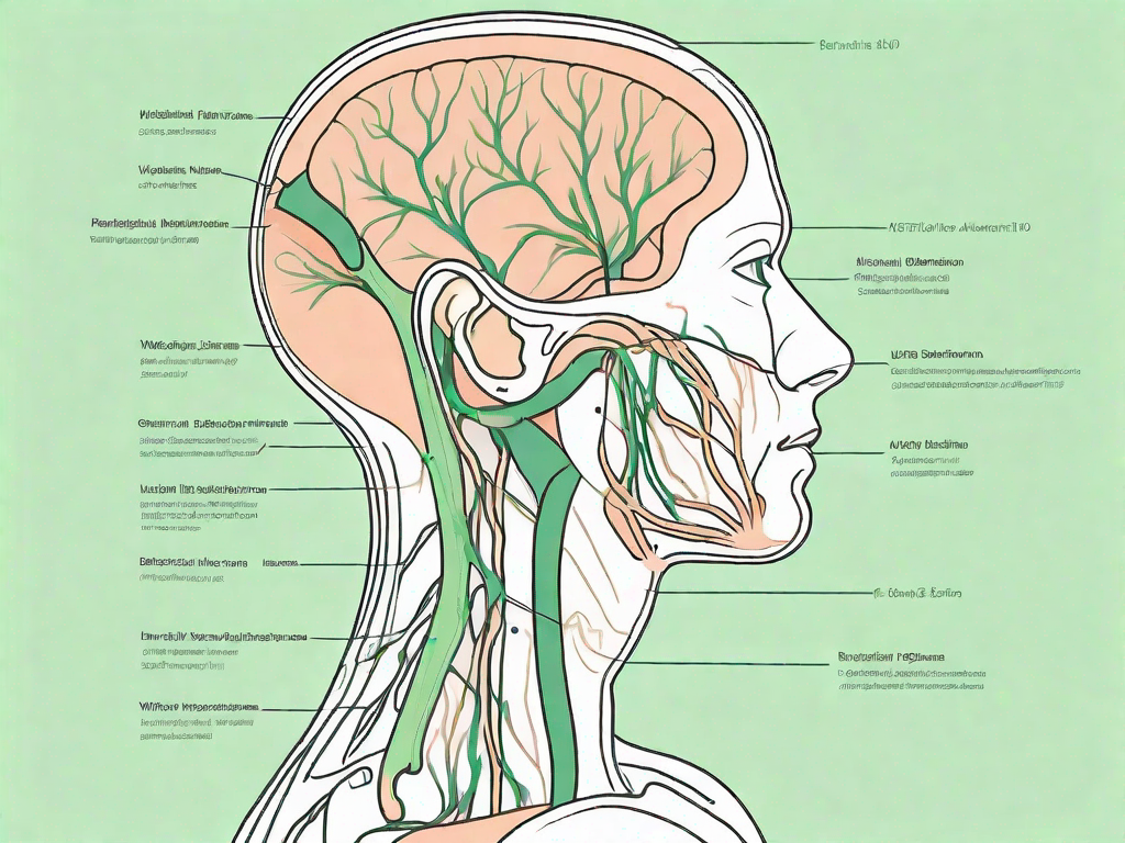 A detailed anatomical diagram of the neck