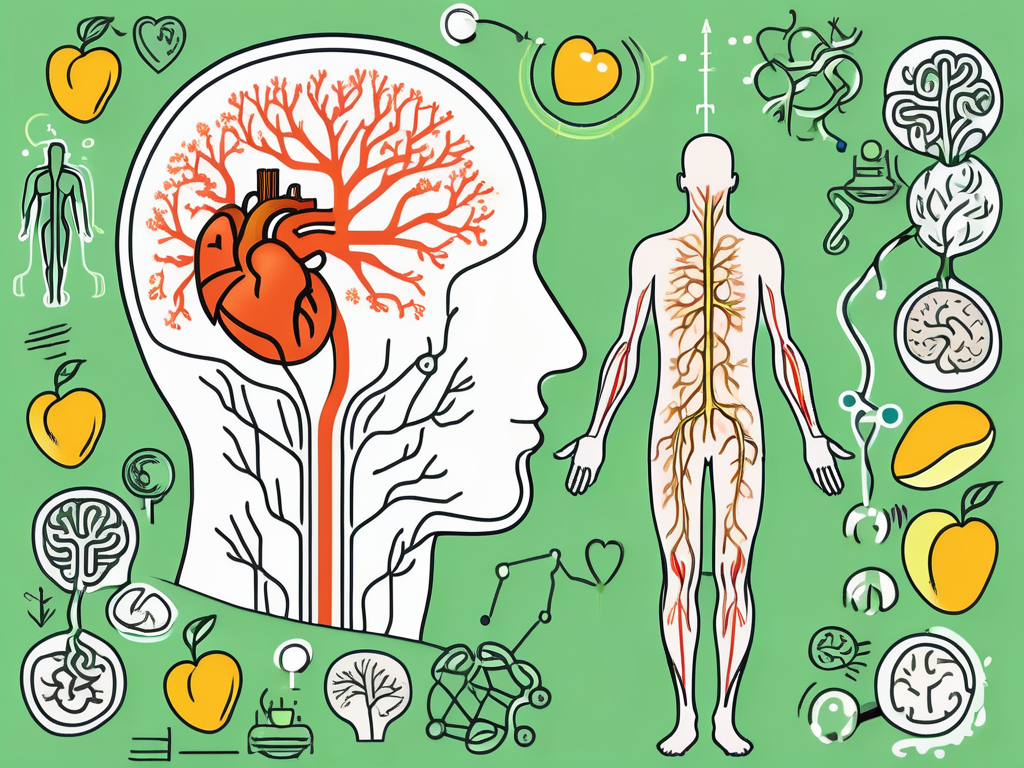 A vagus nerve in its normal state and a compressed one