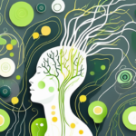 A human silhouette with a highlighted vagus nerve