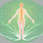 A human body silhouette highlighting the path of the vagus nerve