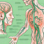 A human body showing the vagus nerve in detail