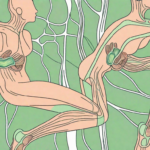 The human nervous system highlighting the vagus nerve