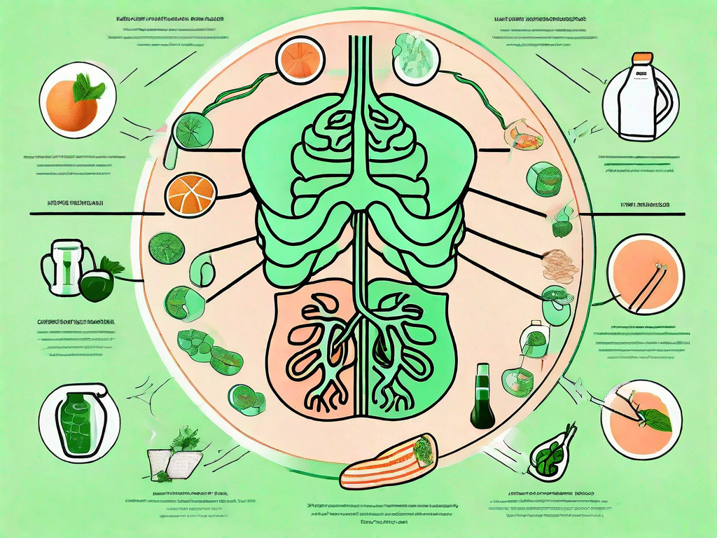The human body with a highlighted vagus nerve