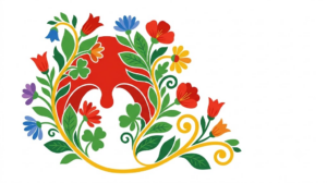 A flat vector folk-art illustration of a human soft palate on a white background.